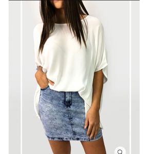 NWOT ASOS oversized sheer top size 8